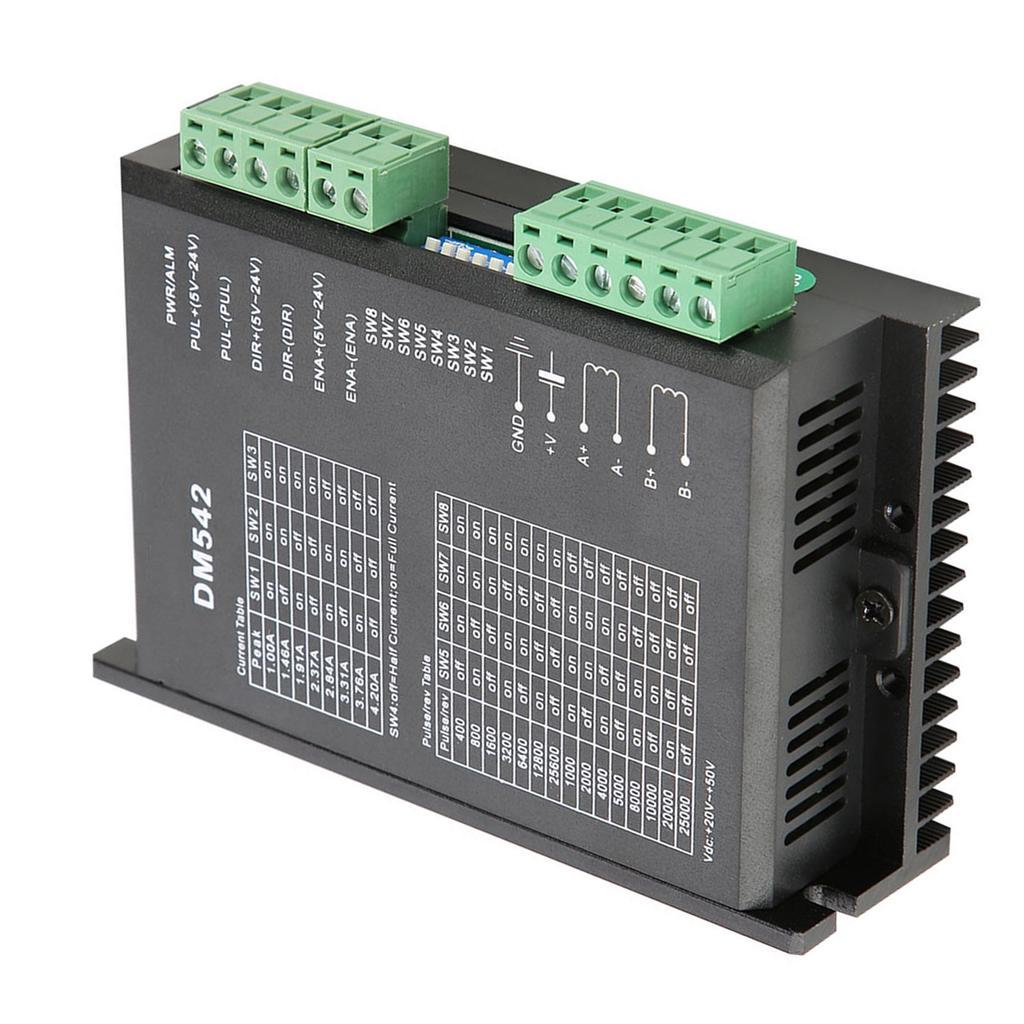 DM542 2 phase Stepper Motor Driver 57 86 Series Stepping Motor Driver 18 48VDC Peak 4.2A
