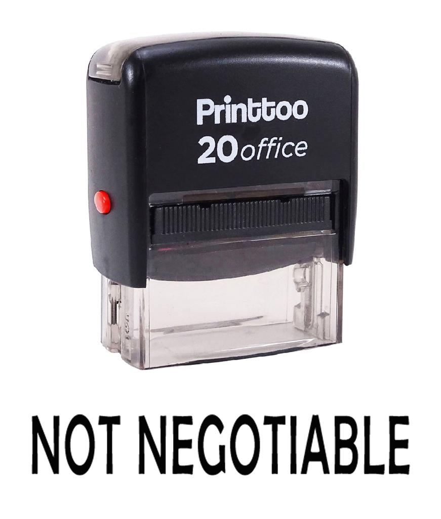 Printtoo NOT NEGOTIABLE Self Inking Rubber Stamp Office Stationary Custom