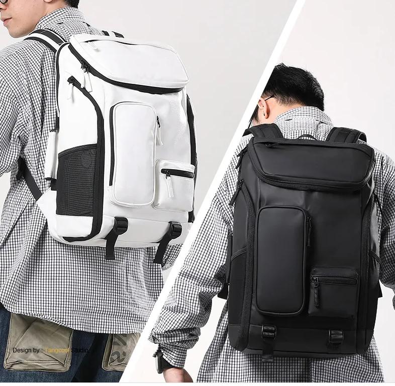 Large Capacity Men Fashion Backpack Multifunction 17.17.3 Inch Laptop Backpack 45L Outdoor Travel Backpack