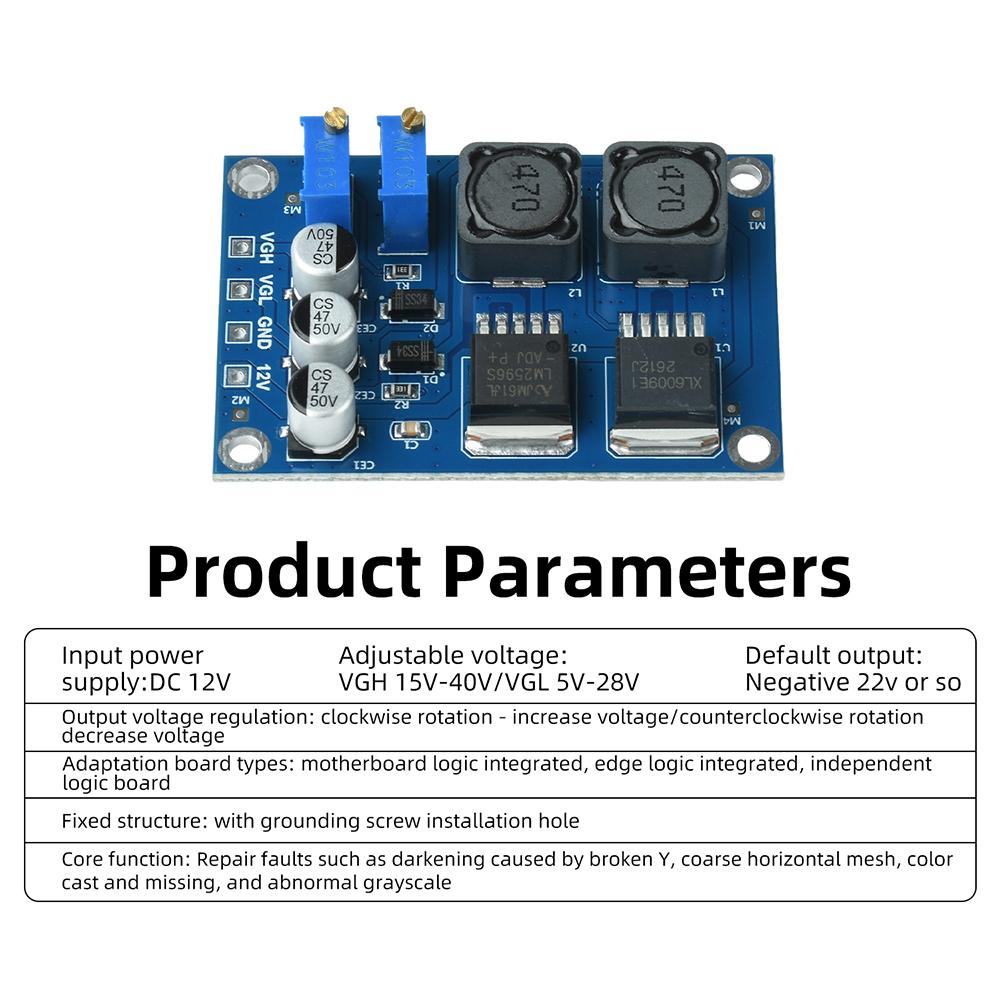 VGH VGL DC Module Repair LCD Panel Broken Y Color Abnormal Horizontal Line LCD Screen Technical Modification Repair Board
