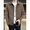 Men's 2026 Autumn/Winter Suede Lapel Jacket - High-End Trendy Plush Coat