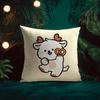 Bakery Animal Cartoon Collection Cushion Cover Silky elegant Comfort Sofa Bed Invisible zipper Beach pillowcase