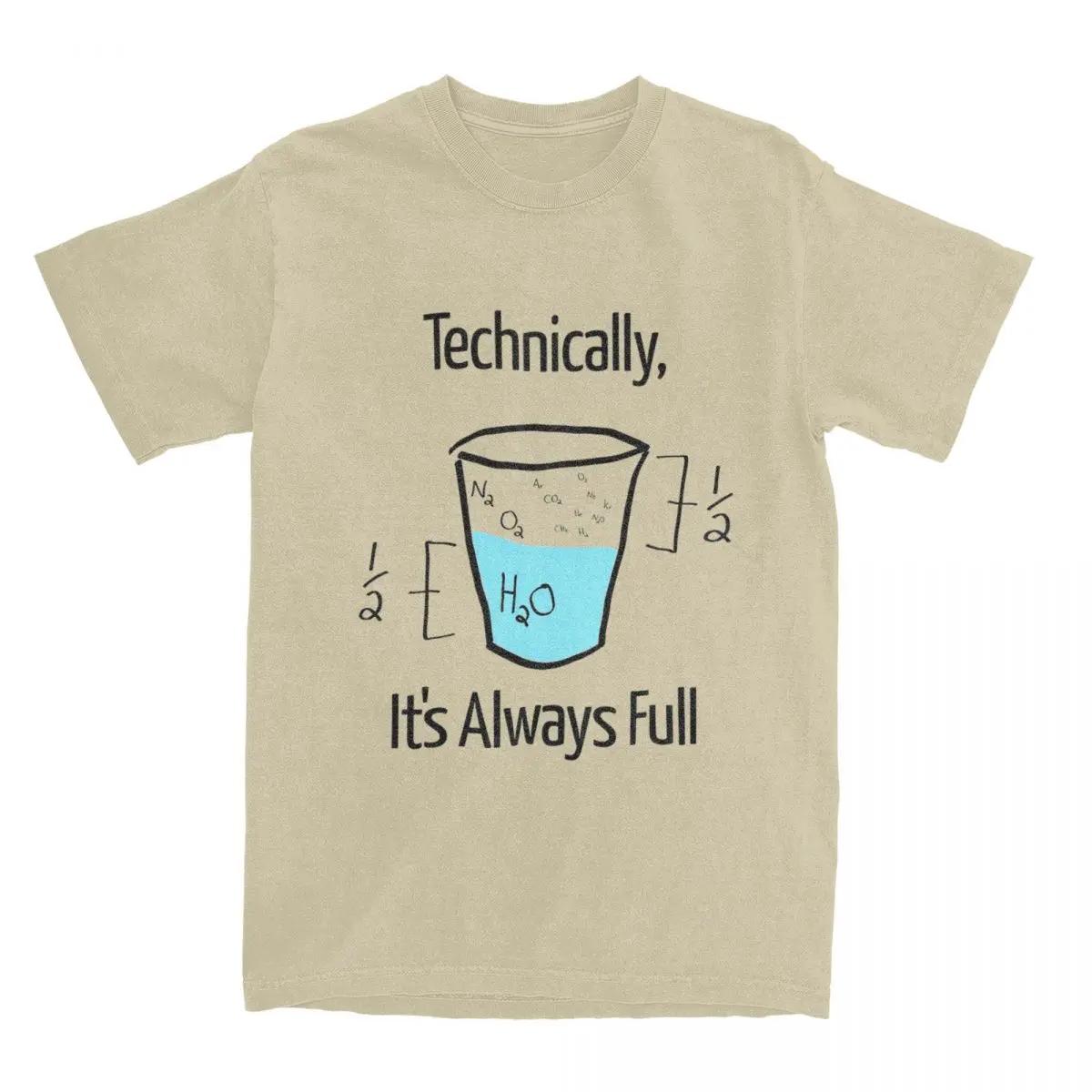 

Мужская футболка Science Is Optimistic, Технически она всегда полная, хлопковая футболка, летняя классическая футболка, повседневная футболка M