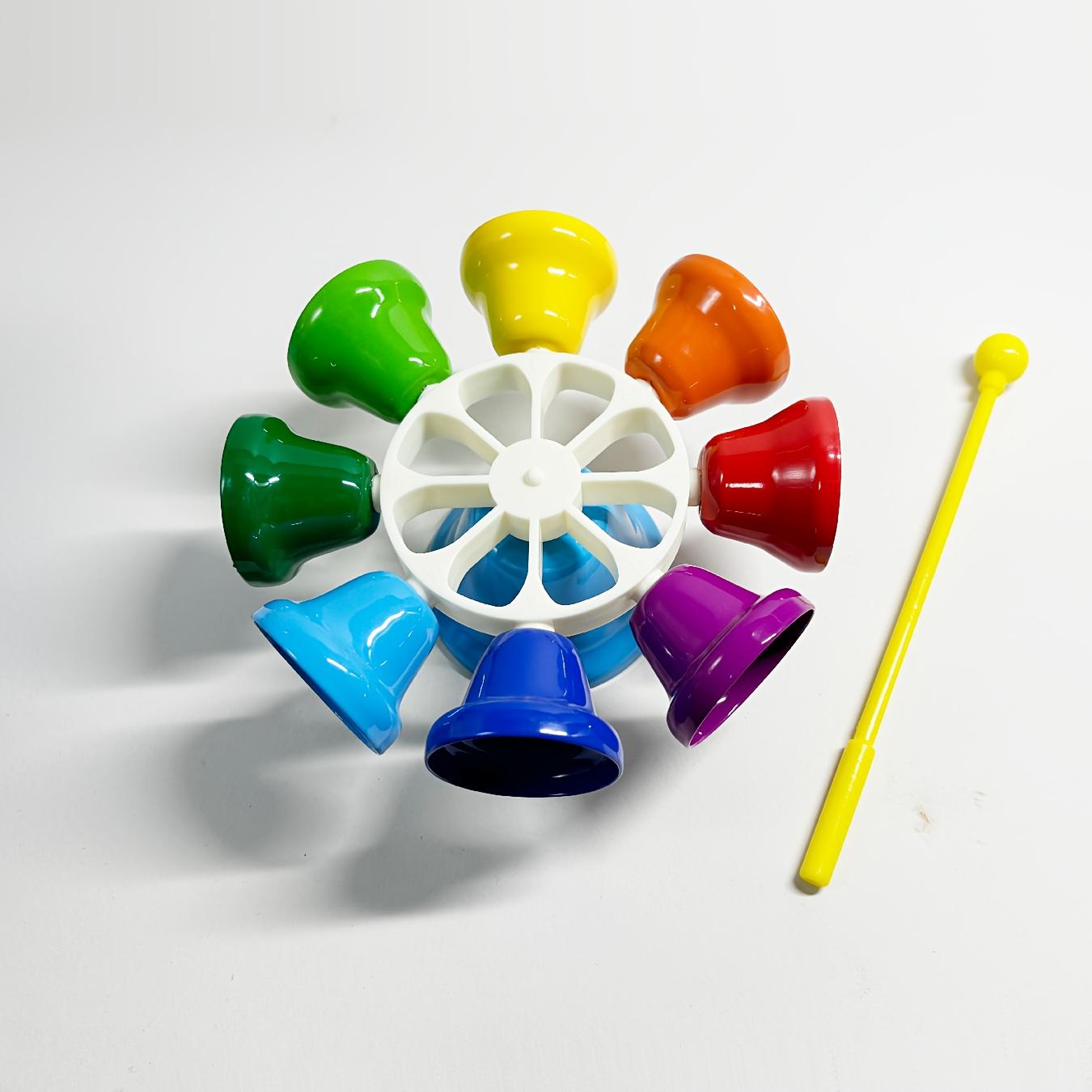 

Набор восьмитональных колокольчиков, красочные музыкальные обучающие инструменты для, подходит для практического обучения, и может быть использован для Хэллоуина, Рождества, Дня рождения