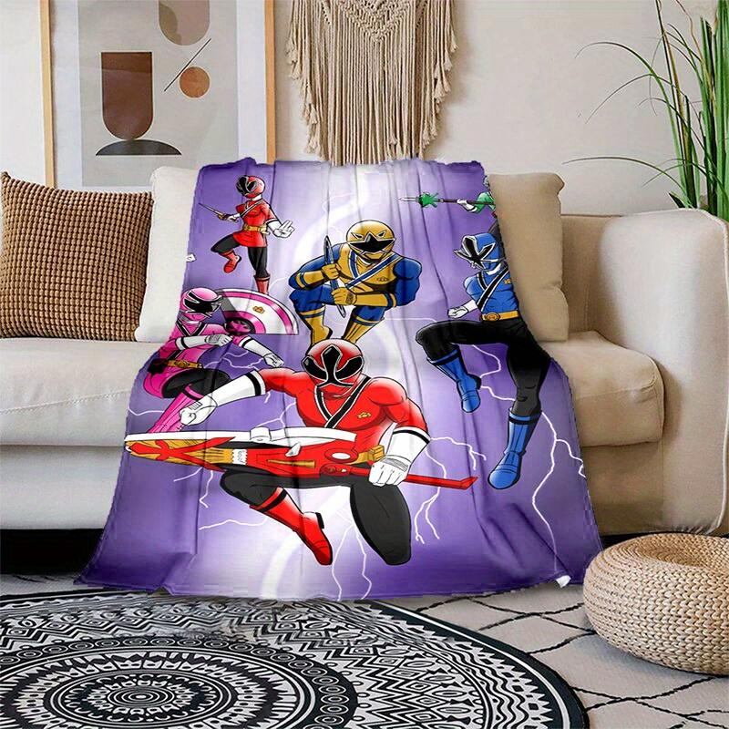 1pcPower Rangers Blanket - Soft and Comfortable for All Seasons - Perfect Gift IdeaA043042m