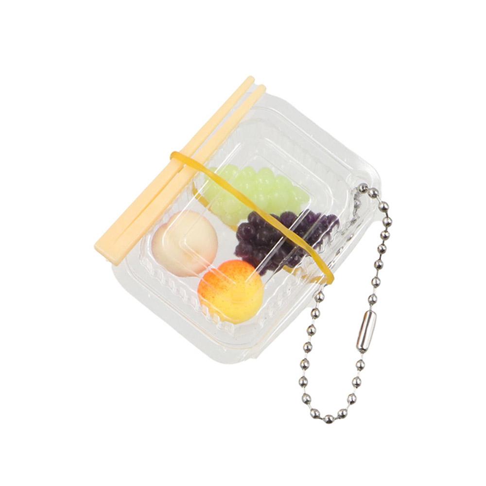 Fast Food Box Simulation Fast Food Box Keychain Plastic Fast Food Box Model Pendant Ornaments Gift