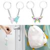 Cute Butterfly Magnetic Keychain Best Friend Key Chain for Women Handbag Car Keyholder Friendship Keyring Jewelry Gift