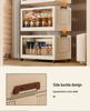 Foldable Multi-Layer Storage Cabinet for Bedroom and Living Room