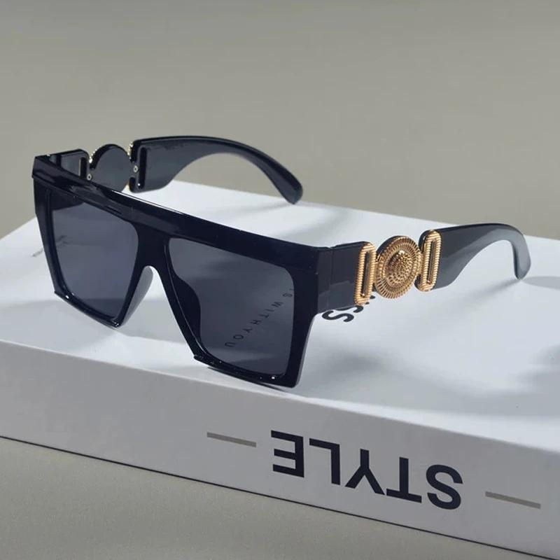 

Vintage Square Sunglasses Women Brand Designer Big Frame Sun Glasses Female Fashion Driving Shades Gradient Oculos De Sol Other