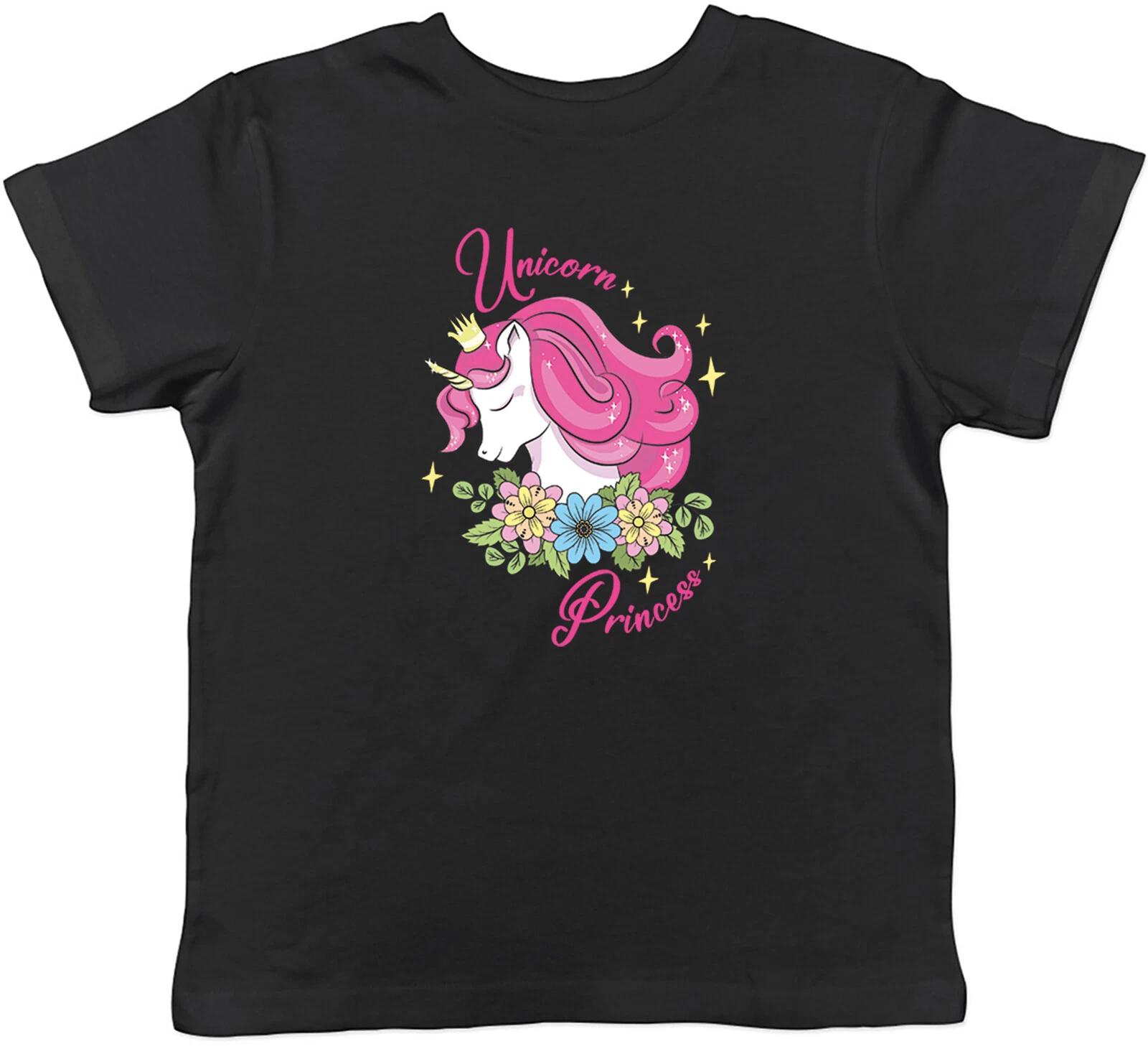 

Unicorn Princess Kids T-Shirt Pink Flowers Childrens Girls Gift 150