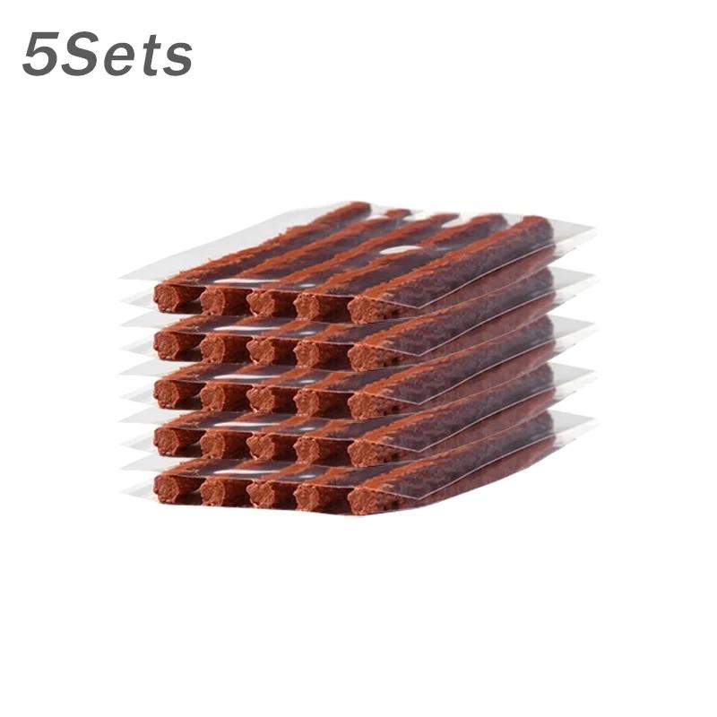 Quick Tire Repair Kit Rubber String Puncture Fix for Car Motorcycle Electric Bike Vacuum Tire Emergency Patch Tool