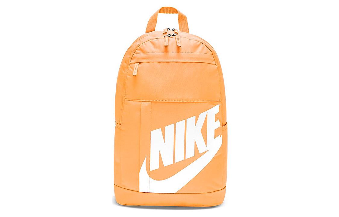 Nike Men's Orange Fabric Backpack Regular Unisex