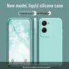 Compatible with vivo Y28e 5G: Solid Color Liquid Silicone Full Coverage Anti-Drop Soft Case