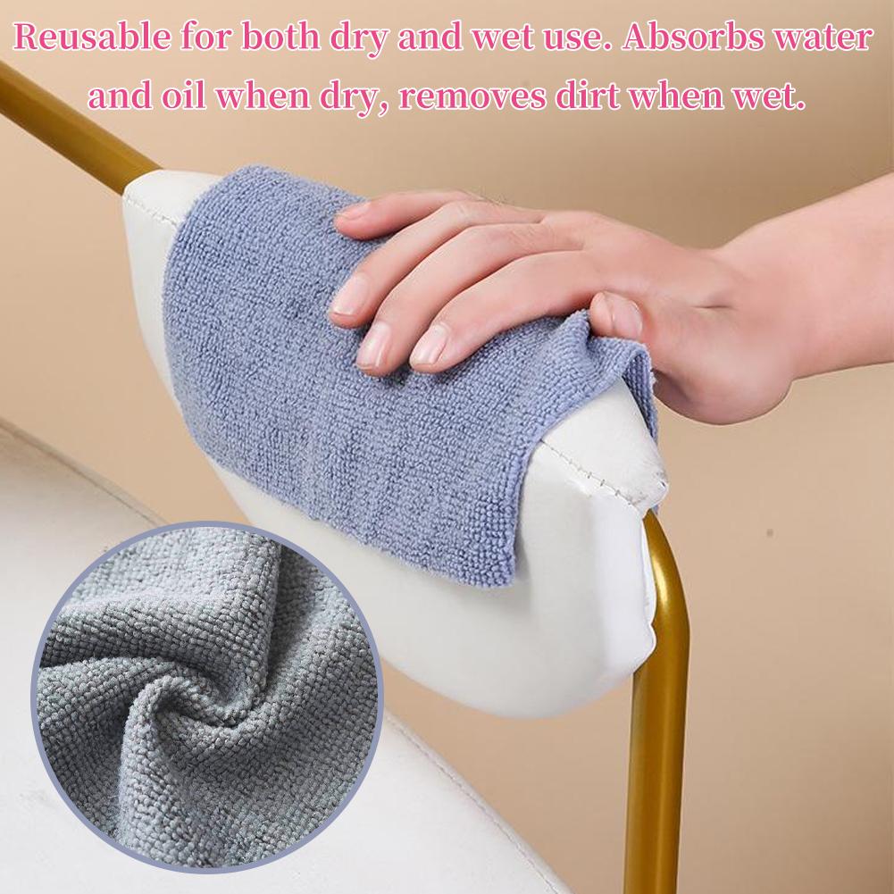20Pcs/box Microfiber Towel Absorbent Kitchen Cleaning Dishcloth Non-stick Oil Dish Rags Napkins Home Cleaning Cloth Rags in Box