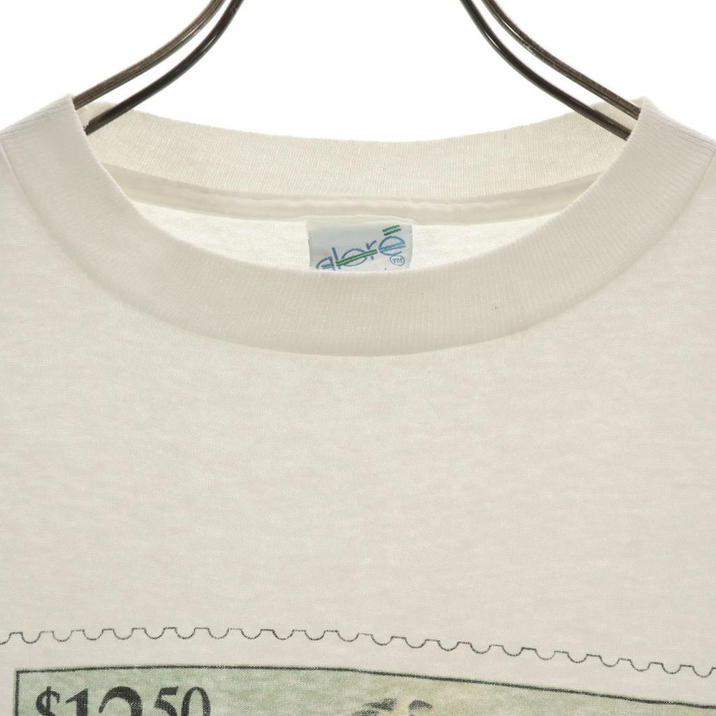 AIORE 90s Made In USA Old Short Sleeve T-shirt L White Single Stitch Men's Used