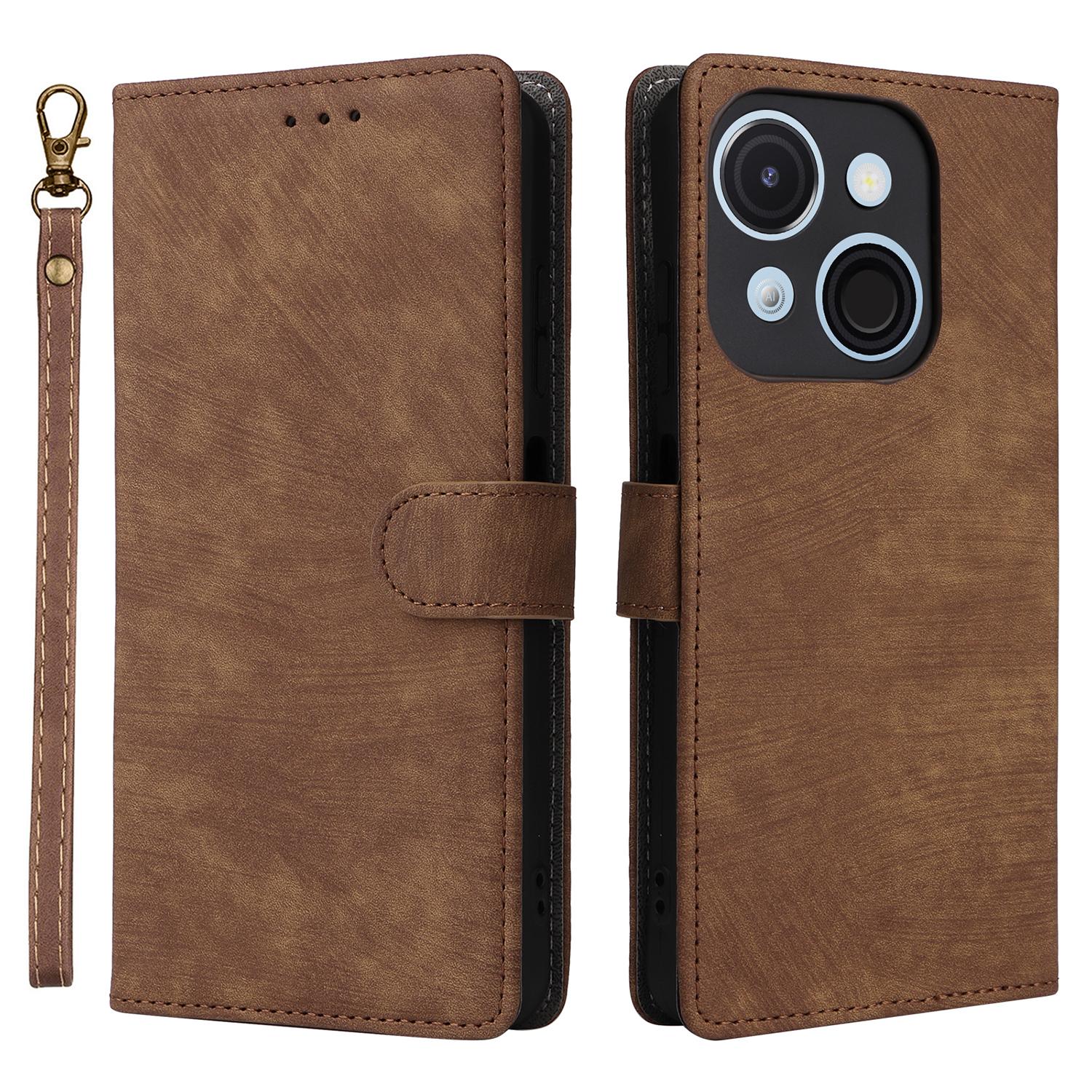 Для itel A50C A669L Чехол-бумажник с блокировкой RFID из ПУ-кожи с подставкой B