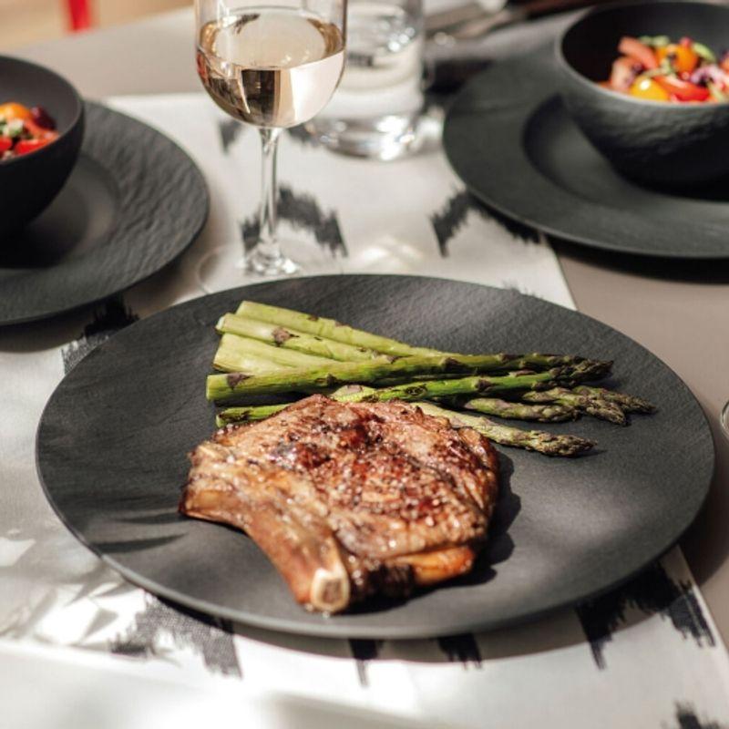 Villeroy & Boch Manufacture Lock Gourmet Plate (Black) 32cm