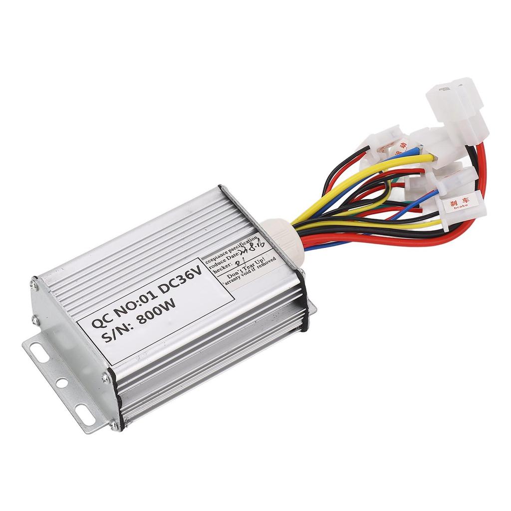 36V 800W Ovladač elektrické koloběžky Pouzdro z hliníkové slitiny Kabel odolný proti vysokým teplotám Kartáčový ovladač pro jízdní kolo