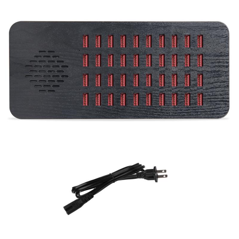 200 Вт 40-портовая USB-зарядная станция с отверстием для отвода тепла, безопасная зарядная док-станция для телефона, планшета, ноутбука