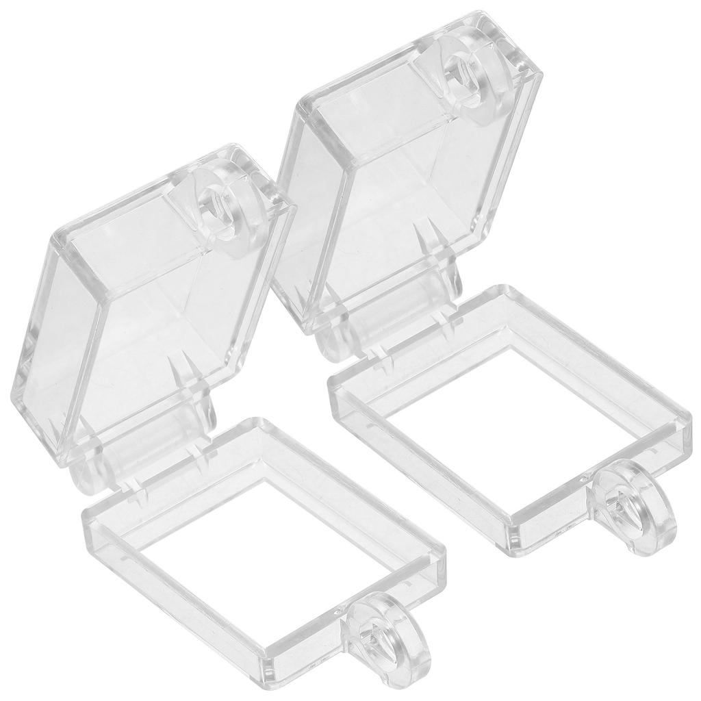 2Pcs Rocker Switch Protective Cover Transparent Waterproof Adhesive Backing for Boat Car Kitchen Bathroom Switch Button Guard
