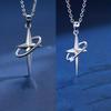 1pc Star Cross Necklace Men's Trend, Simple And Elegant Pendant Gifts For Men