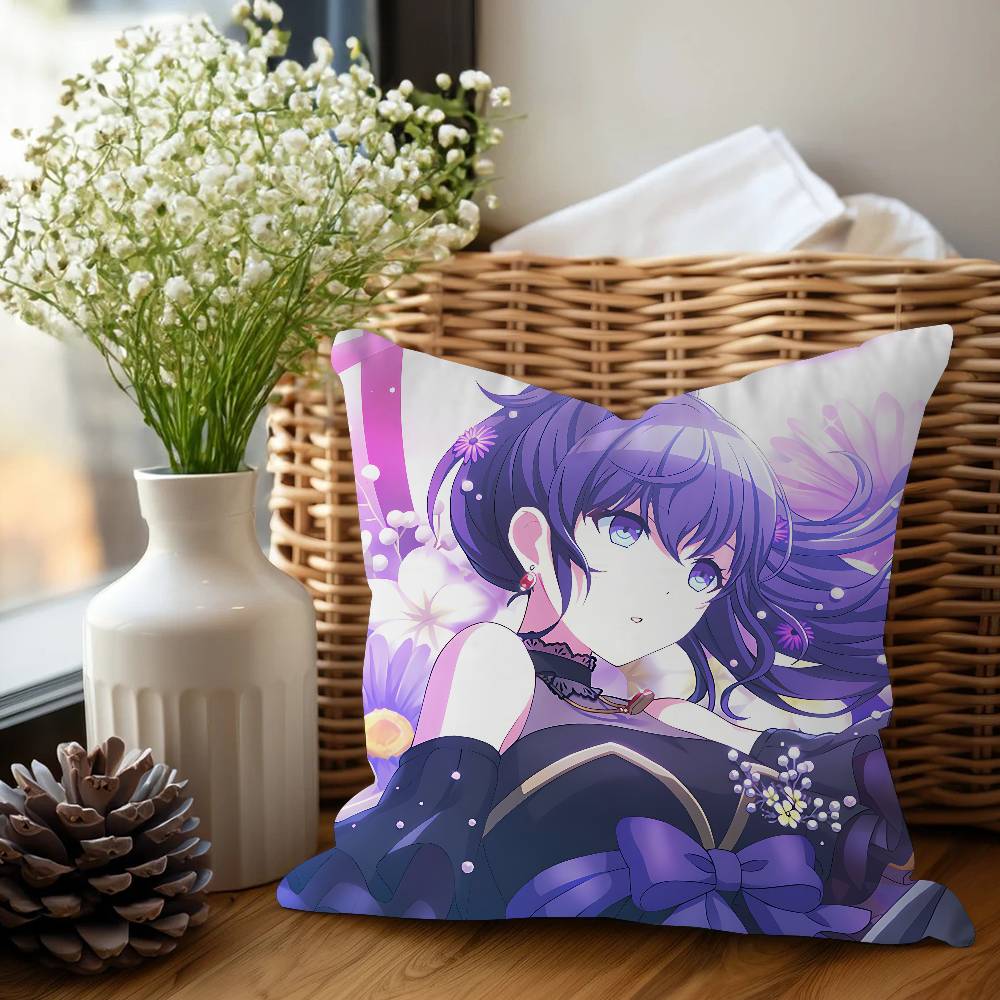 A-Asahina M-Mafuyu Cushion Cover Car Throw Pillow Case For Sofa Car Christmas Gift 40x40cm 45x45cm