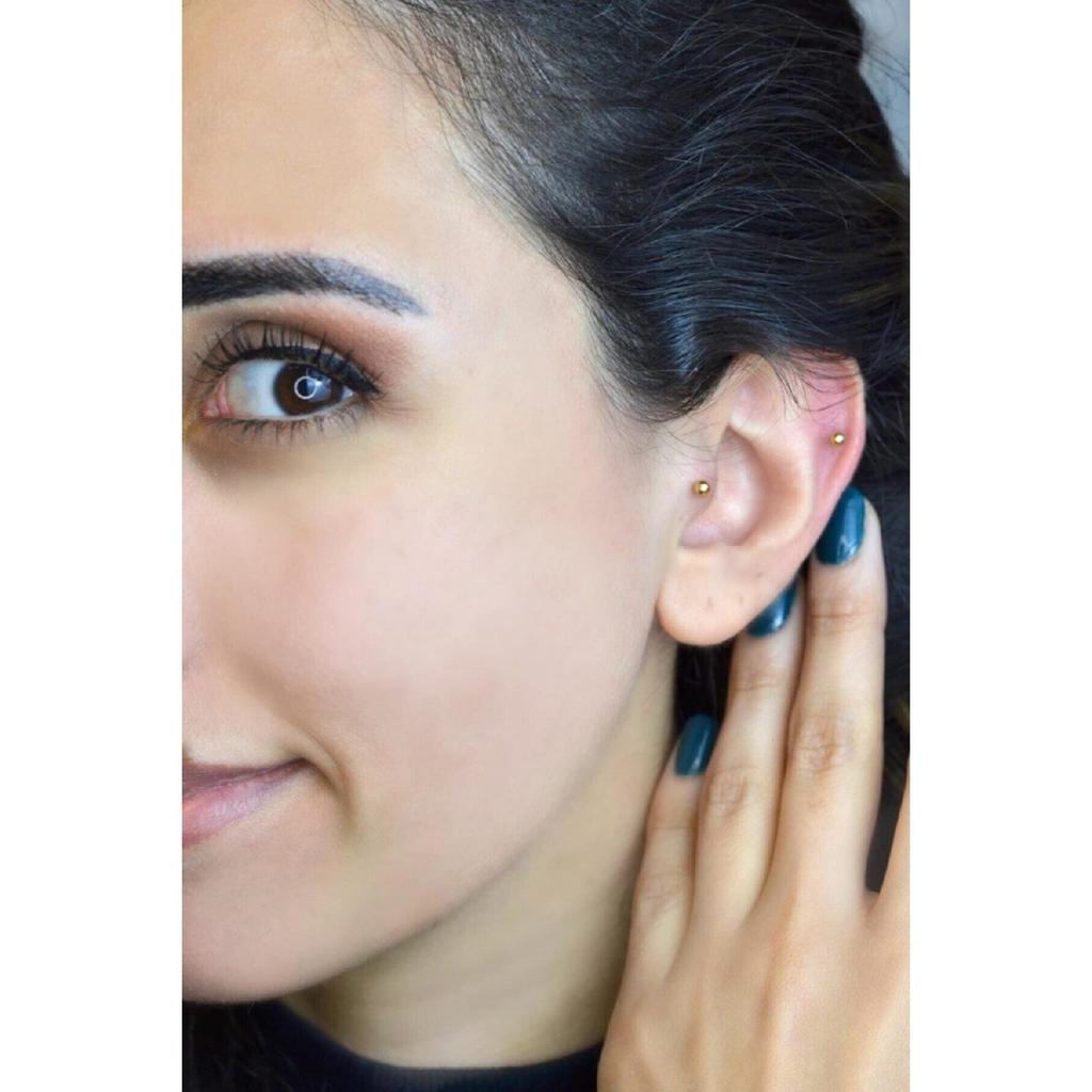 Gold Steel Ball Piercing 8 Mm