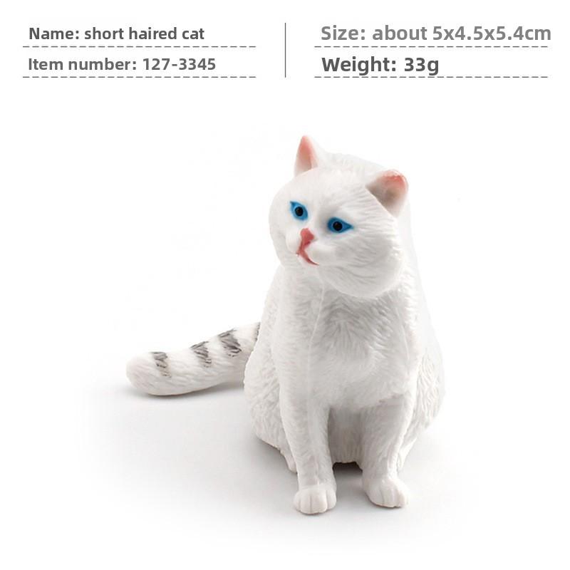 Cat Cartoon Pvc Sculpture With Realistic Form For Home Display Gift Childrens