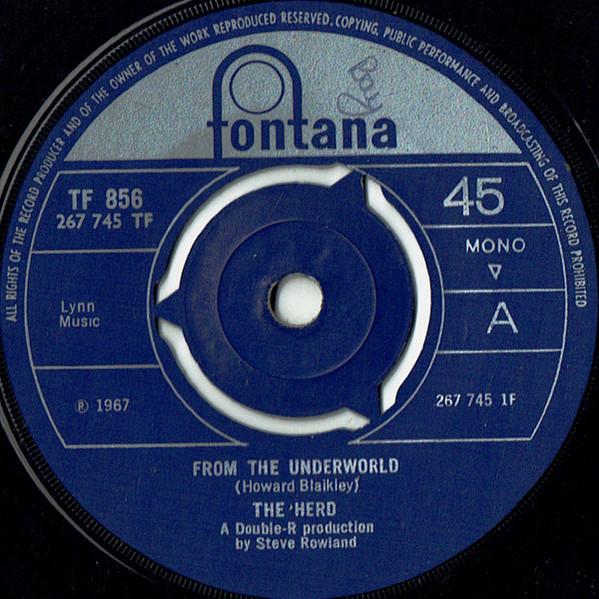 

7inch Record HERD From The Underworld TF856 Fontana 1967 UK Rock Used