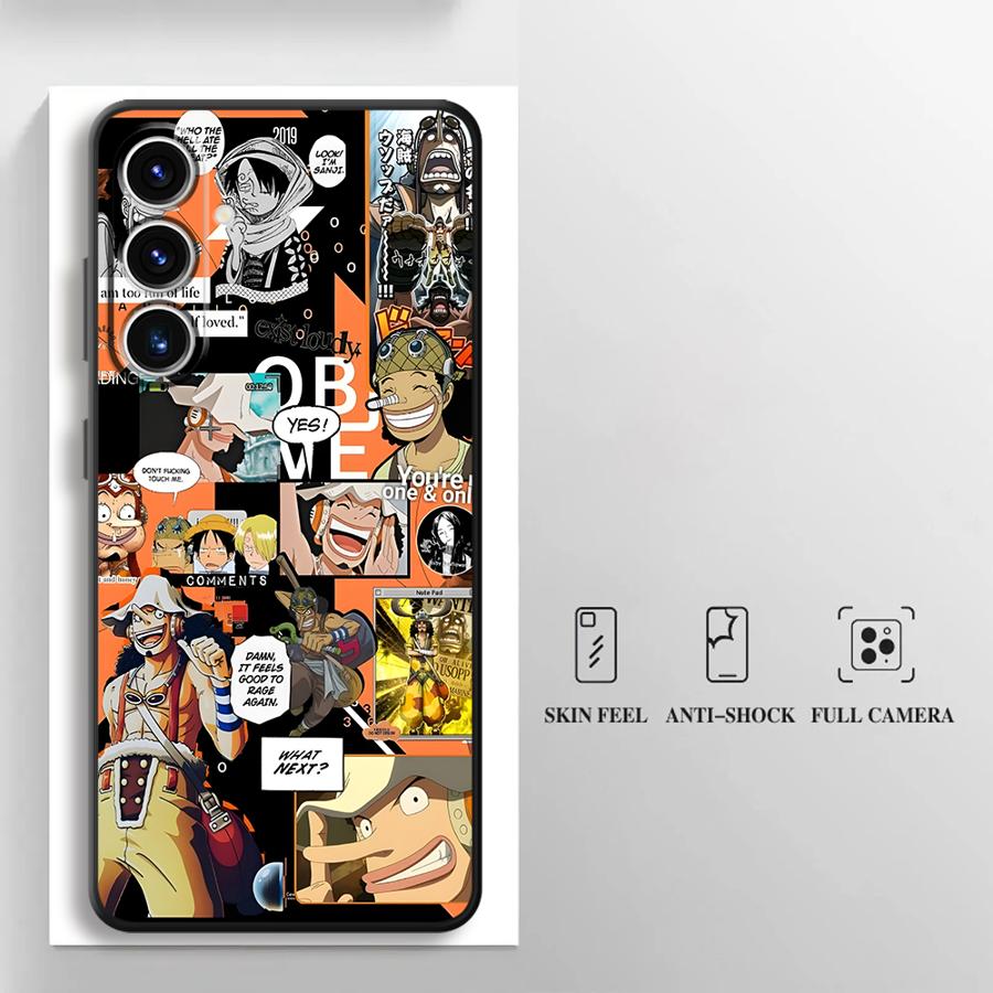 Case for Samsung Galaxy A32 A23 A53 A24 A55 A26 A72 A51 A73 A41 A22 A52 A35 A36 A25 A71 Black Soft Phone Cover One Piece Ace Art
