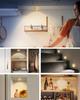 Yiliaw Touch Light Cabinet RGB for Under Cabinets in Kitchens Dimmable Timer Function Wireless LED Perfect for Closets and Bedrooms 6-Pack Lights,
