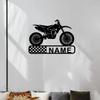 Metall-Wandkunst Mountainbike, Motorrad-Garagen-Dekor, Radsport-Schild, Biker-Geschenk, Rostfreies Aluminium