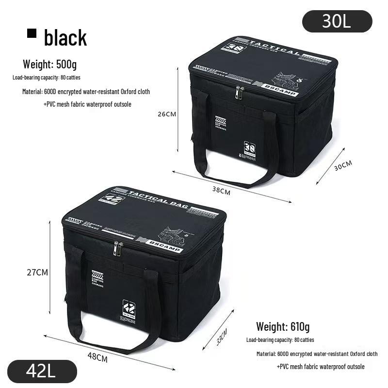 Large Outdoor Tactical Cookware & Gas Tank Storage Bag for Camping & Picnics