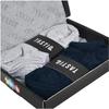 TASTIQ PREMIUM Men's Ankle Socks MIX NAVY Cotton 6 Pairs