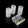 4 Pack AA To Size C Battery Adapters Holder Switcher Converter Cases Box White