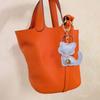 1PC Key Rings Cute Cartoon Gifts For Girls Cat Keychain Fashion PU Leather Key With Tassels Bags Multiple Options Available