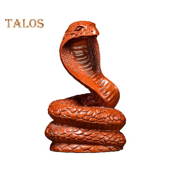 

Деревянная статуэтка змеи 2025 китайский Новый год фэн-шуй зодиакальное животное маленькая реалистичная скульптура змеи для домашнего офиса стол декор B