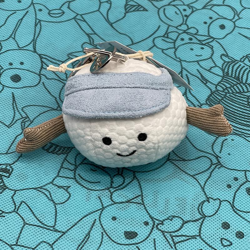 Golfbal Pluche Sleutelhanger, Capybara Sleutelhanger, Volleybal Pluche Speelgoed, Nijlpaard, Schildpad Pluche JC Tas Charms