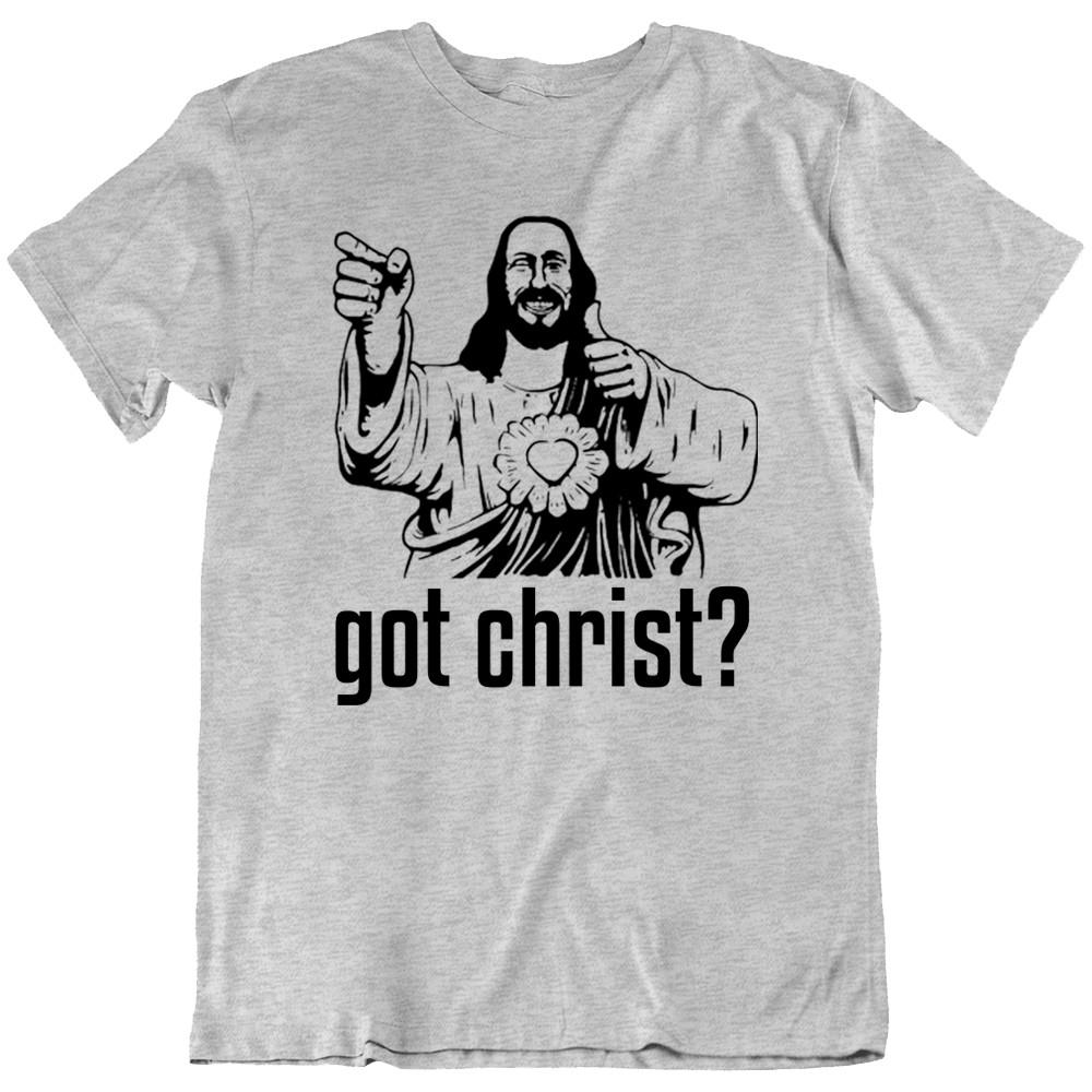 Получил Христа Иисуса Христианский Крест Смешная Футболка Подарок Новая Унисекс Футболка XXXL