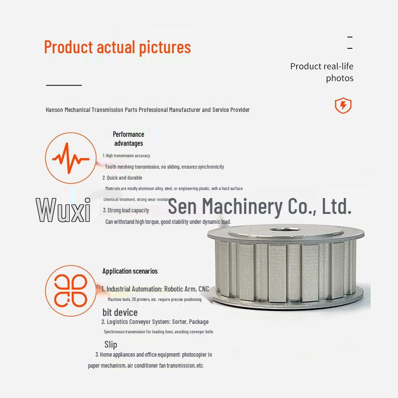 Custom A-Type 14-Tooth Non-Standard Synchronous Metal Pulley for Automated Machinery Applications