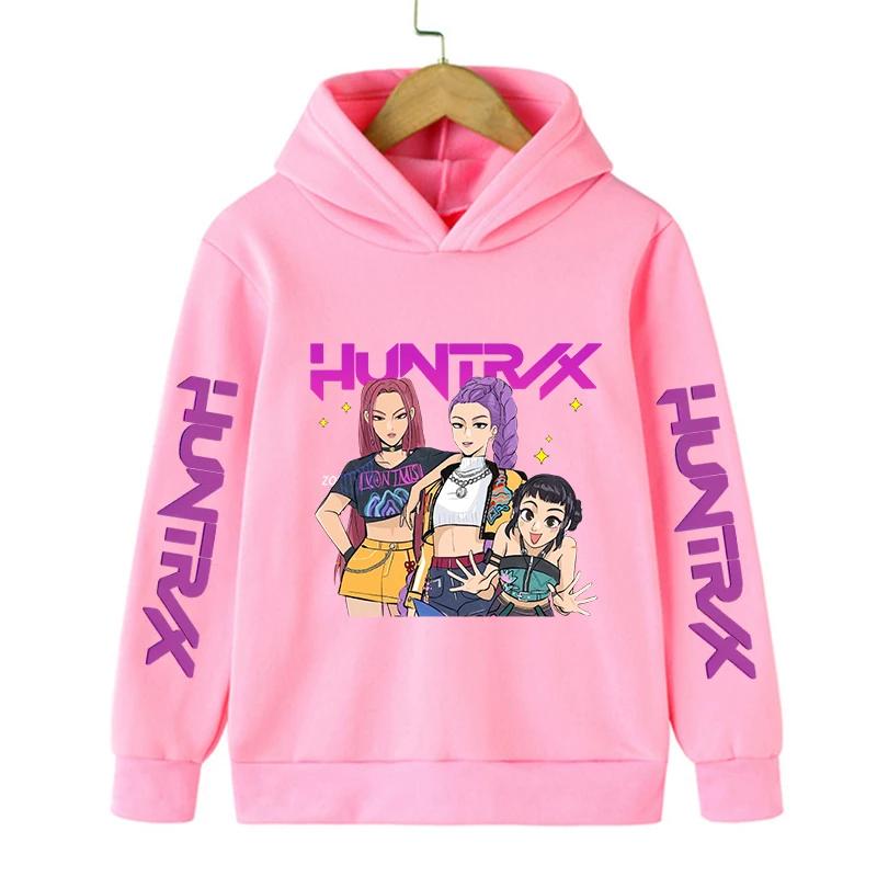 Autumn/Winter Hoodie Manga Children's Kpop Devil Hunter Children's Sportswear Cute Harajuku Tiger Girl Hoodie