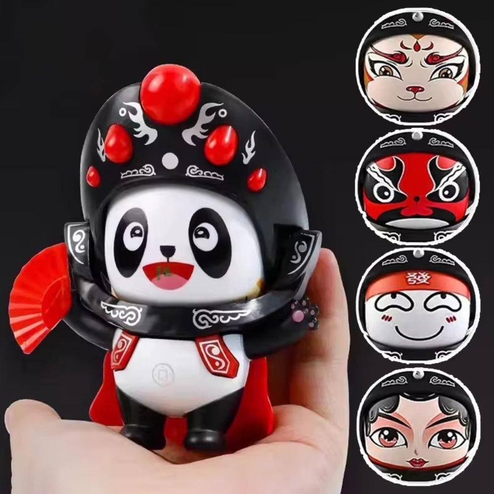 Sichuan Opera Panda Face Changing Doll Stress Reducing Chinese Style Panda Figurine Toy 5 Expression Changes Face Changing Doll