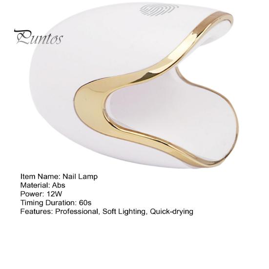 Tragbarer Gel-UV-Nageltrockner mit 3 LEDs Weiche Beleuchtung Keine blendende LED-Nagellampe zum schnellen Aushärten von Nagellack Professionelle Heim-DIY-Maniküre Nagel