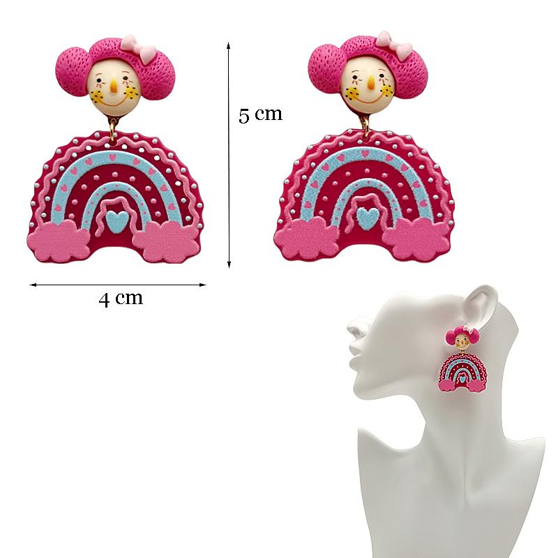 Top Sale Fashion Colourful Dangle Earrings for Women Accessories Stud Earring Pendientes New In Resin Earings