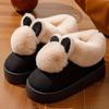 Cute Rabbit 2025 Hairball Bag with Thick Bottom To Keep Warm from the Cold, Winter Cotton Slippers Are Wear-resistant and Non-smelly.