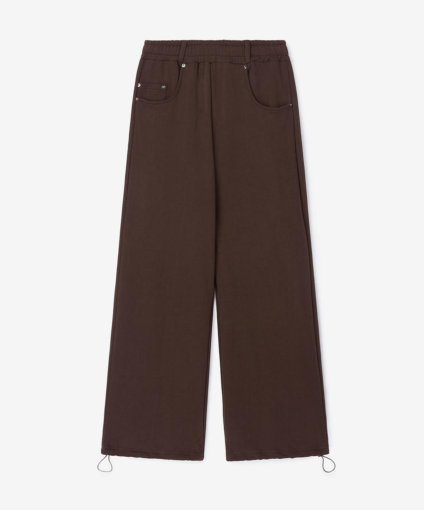 Beulaiteun Jean Pocket Wide Pants Brown