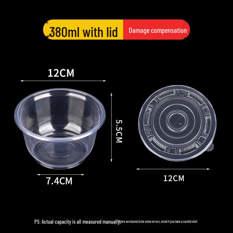 ZISIZ Disposable Plastic Bowls