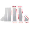Chrome For Chevrolet Silverado 1500 Crew Cab Double Cab 2019-2024 Pillar Posts Car Window Trim Cover BC Column Stickers