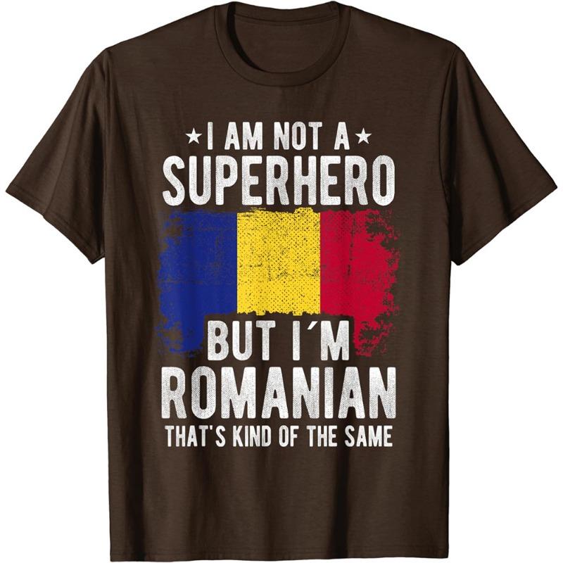 T-shirt Bandiera Romania Sono Rumeno Grafica T-Shirt per Uomo Abbigliamento Casual Estate Palestra Sport Top Magliette Donna Manica Corta