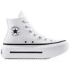 Converse All Star Lift Double Stack versatile and comfortable high-top canvas shoes unisex white